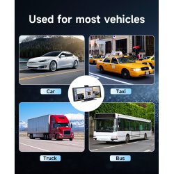 10,26&#34; multimedia skrm med indbygget dashcam og trdls Apple Carplay & Android Auto