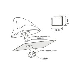 MTA/Calearo hul adapter til Ford