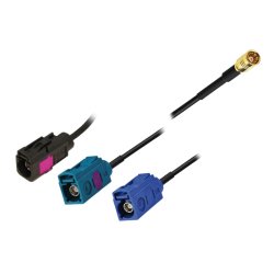MTA/Calearo DAB+/GPS kabel Fakra til SMB hunstik, 9m