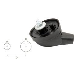 MTA/Calearo tagantenne med 10,2mm monteringshul