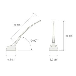MTA/Calearo gummiantenne AM/FM med DIN stik, forberedt til DAB