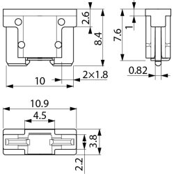 Mini lavprofil ATM sikringsbro