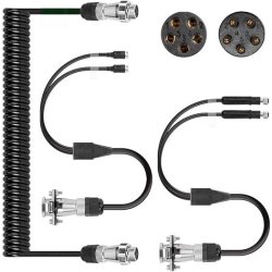 Trailer spiral kabel til bakkamera m/MS stik
