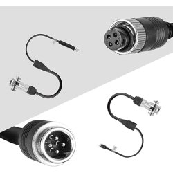 Trailer spiral kabel til bakkamera m/MS stik
