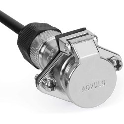 Trailer spiral kabel til bakkamera m/MS stik