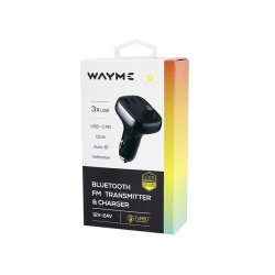 WayMe FM trasmitter med billader - 12/24V