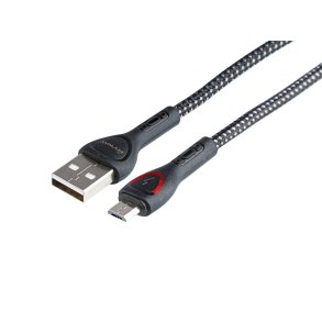 WayMe ladekabel braided USB-A > Micro USB, 200cm