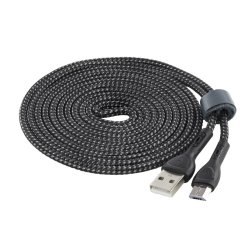 WayMe ladekabel braided USB-A > Micro USB, 200cm