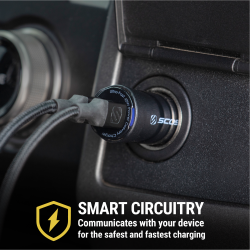 Powervolt dobbel hurtig billader 40 watt USB-C PD3.0 - sort