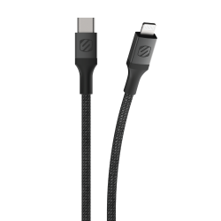 Strikeline Braided ladekabel lightning til USB-C - 240 cm - sort