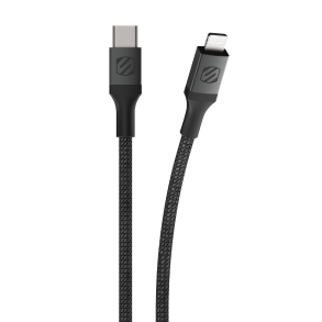 Strikeline Braided ladekabel lightning til USB-C - 240 cm - sort