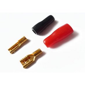 Kabelsko 2*2,8mm sort + 2*4,8mm rd