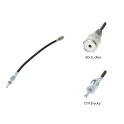 Antenne adapter kabel ISO hun til DIN han