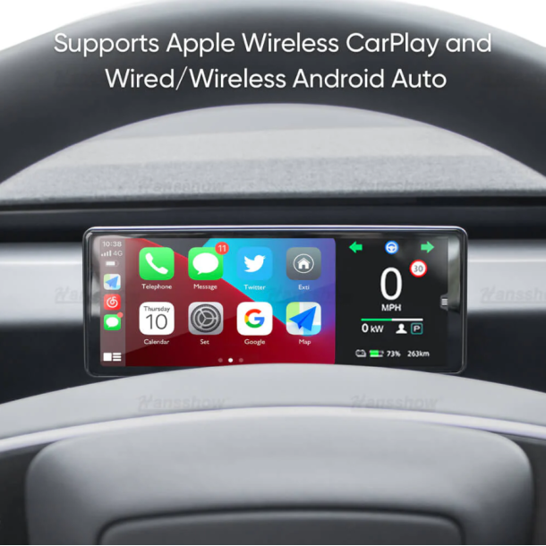 F68 instrument skrm 6.86&#34; CarPlay & front kamera - Tesla &#34;Highland&#34;