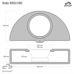Subwoofer kasse - 10" - til reserhjulsbr�nd