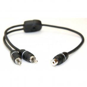 Connection FSM 030 RCA Y-Split Kabel, 1 Hun/2 Han, 30cm