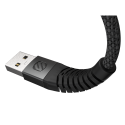 Strikeline Braided ladekabel lightning til USB-A - 300 cm - sort