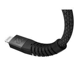 Strikeline Braided ladekabel lightning til USB-A - 300 cm - sort