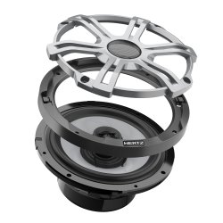 Hertz marine coax h�jttaler m/RGB lys 200mm/8" - sort