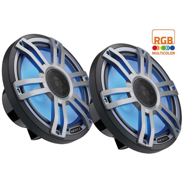 Hertz marine coax h�jttaler m/RGB lys 200mm/8" - sort