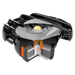 Hertz marine coax hjttaler m/RGB lys 200mm/8&#34; - sort