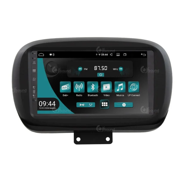 JF Sound android radio til Fiat 500X, fra 2014 >