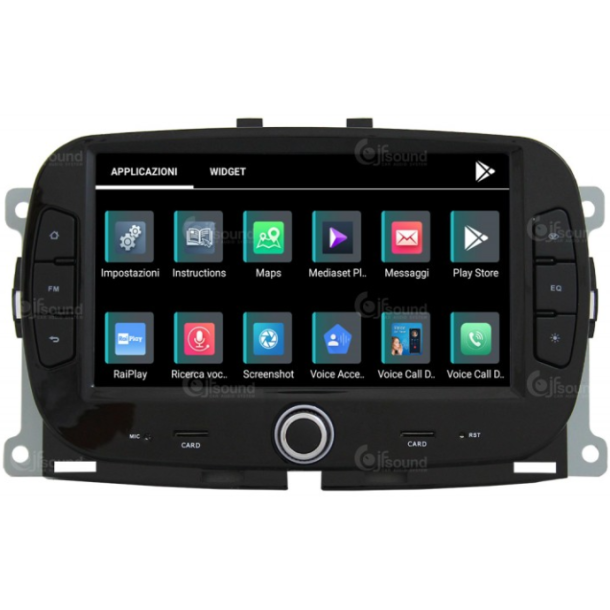 JF Sound multimedia system til Fiat 500 fra 2015 og frem 