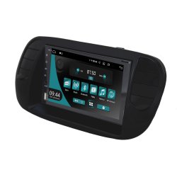 JF Sound android radio til Fiat 500 - 2007-2015 - mat sort interir