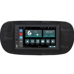 JF Sound multimedia system til Fiat 500 - 2007-2015 - mat sort interir