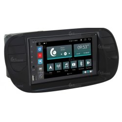 JF Sound multimedia system til Fiat 500 - 2007-2015 - mat sort interir