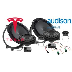 Audison hjttalerpakke Tesla Model 3 og Y, front, 3-vejs