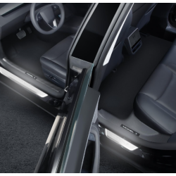 Indstigningslister med lys - brstet stl - Tesla 3