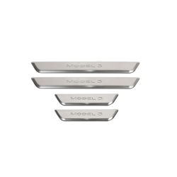 Indstigningslister med lys - brstet stl - Tesla 3