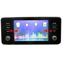 Bak kamara integration kompatibel med VW, Skoda, Seat og Ford MIB3 Entry 8.25