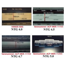 Bakkamera Interface til Mercedes - NTG4.5