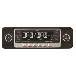 Retro bilradio med MP3, USB, RDS, AUX, DAB+ & Bluetooth - Sort