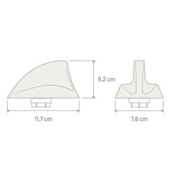 MTA/Calearo Shark 2, FM/AM, GPS antenne