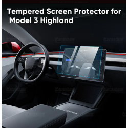 Skrmbeskytter i MAT hrdet glas til begge skrme - Tesla 3 &#34;Highland&#34;