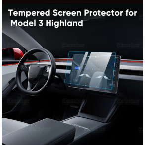 Skrmbeskytter i MAT hrdet glas til begge skrme - Tesla 3 "Highland"