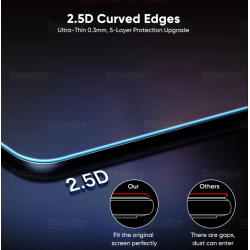 Skrmbeskytter i MAT hrdet glas til begge skrme - Tesla 3 &#34;Highland&#34;