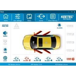 Keetec canbus alarm til biler med original fjernbetjening