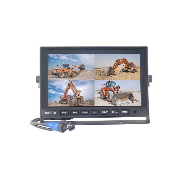 10&#34; TFT  AHD monitor med 4 indgange