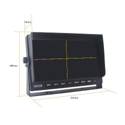 10&#34; TFT  AHD monitor med 4 indgange