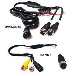 Keetec 7" TFT monitor med 2 AV indgange