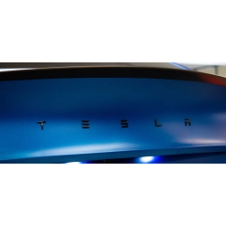 Logo bogstaver i mat sort - Tesla 3/Y