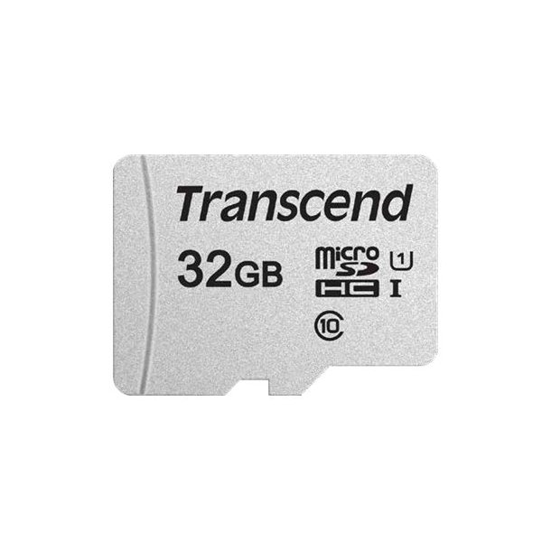 32GB Micro SD kort med adapter - Transcend