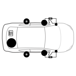 Audison komplet lydpakke til diverse VW modeller, 52 pins quad lock stik