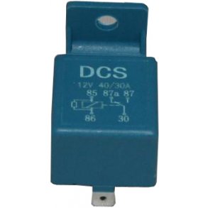 Arbejdsrel - 12V 5Pin med modstand - 40/30A