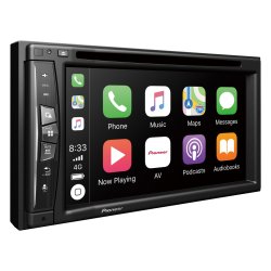 Pioneer 2-DIN bilradio navigation/bluetooth/trdls Apple CarPlay/DVD afspiller