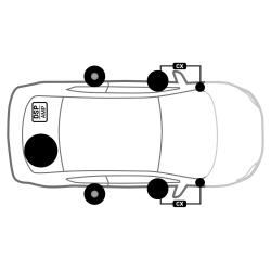 Audison komplet lydpakke til diverse VW modeller, 52 pins quad lock stik